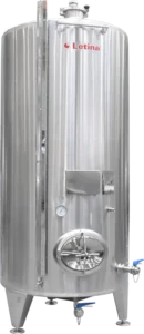 Storage stainless steel tank with scotch brite polish